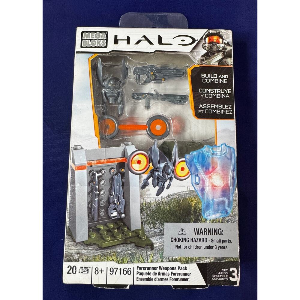 Halo Mega Blocks Forerunner Weapons Pack Set 3 97166 NEW IN PACKAGE